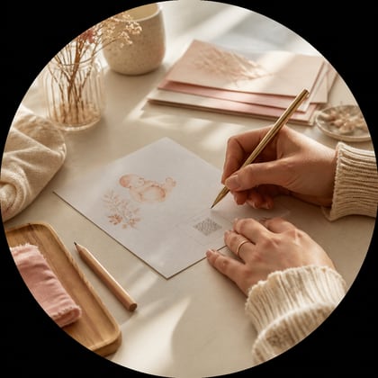 Personnalisation d'un faire-part de naissance avec QR code